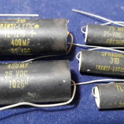 5 UND TRANSI-LYTIC TL-1216 and TL-1210  SPRAGUE CAPACITOR  NOS