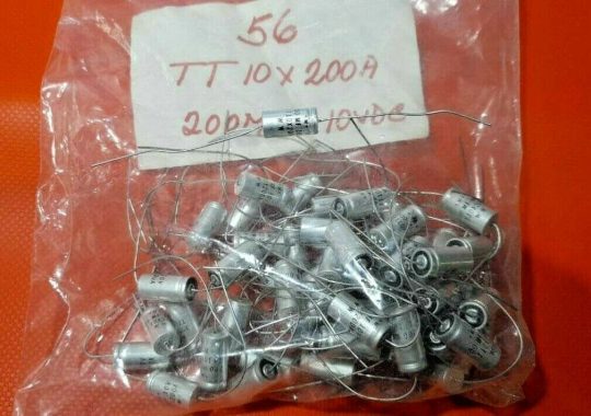 25 PCS Vintage Mallory TT10X200 Capacitor 200mf 10V NOS