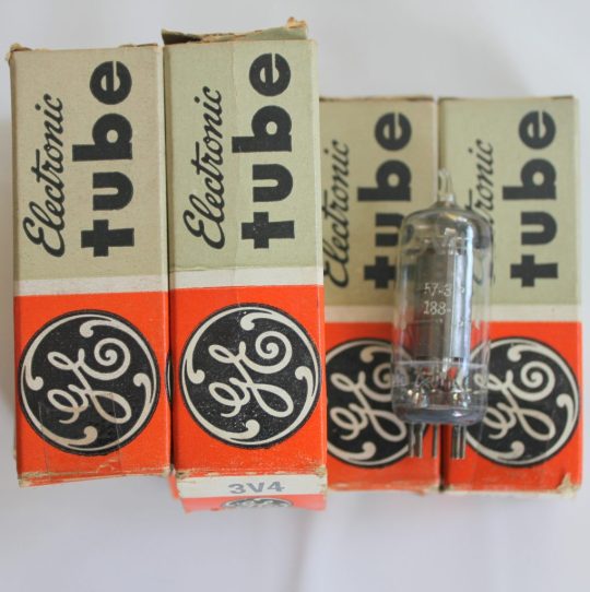 B20P Lot 2 Tubes GE 3V4 NOS We Ship Worlwide